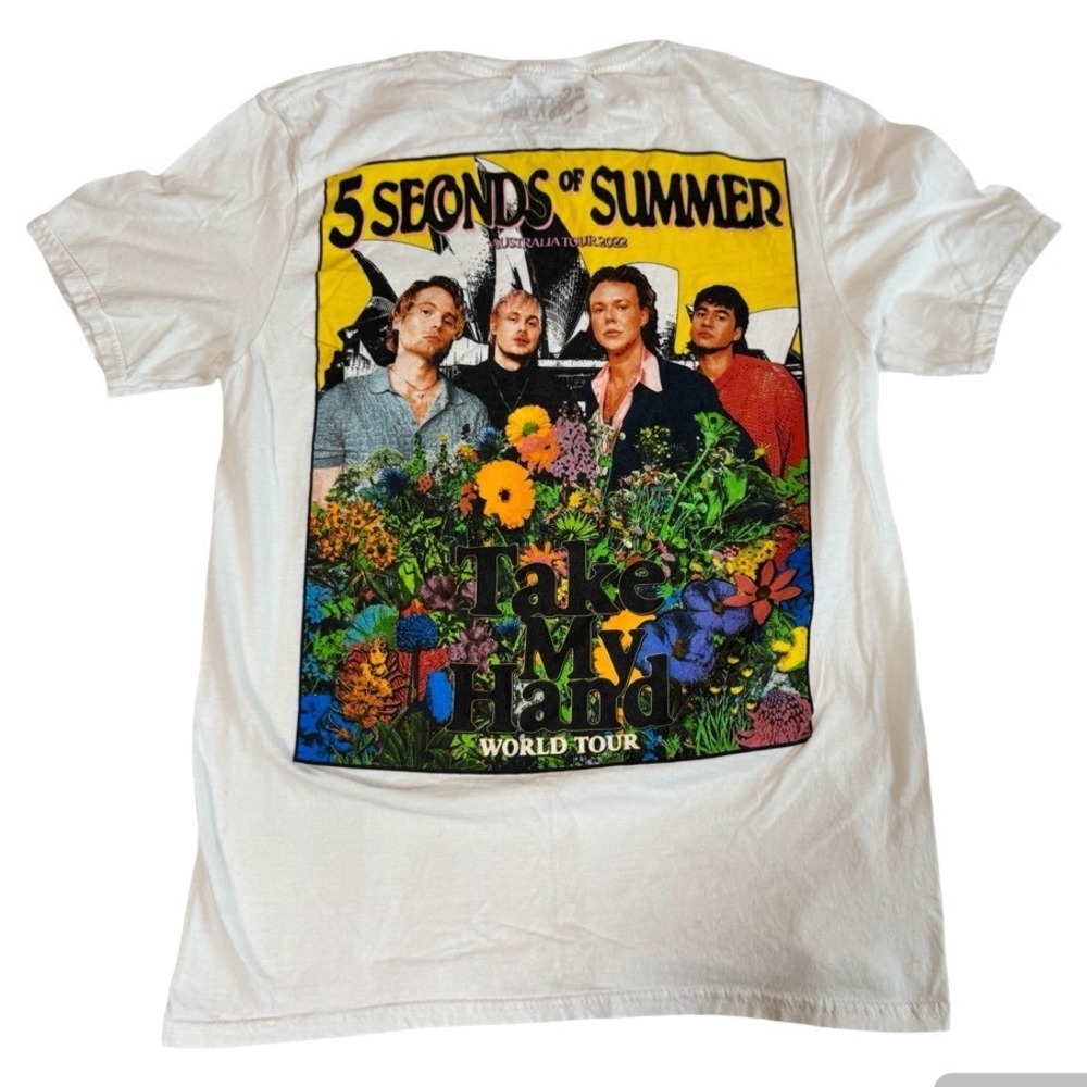 5 Seconds of Summer 2022 Take My Hand World Tour Sydney Opera House Shirt Mens M